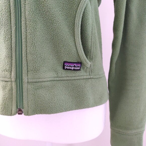 Patagonia Vintage 90s Women's Fleece with Hood - Full Zip - Picture 4 of 7